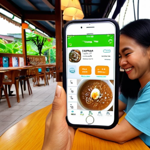 Home 15 **
A Malaysian woman smiling and writing in a colourful habit tracker journal at a cafe in Kuala Lumpur, surrounded by a teh tarik, nasi lemak, and a smartphone displaying a habit tracking app. Focus on personal growth and mindfulness.
**